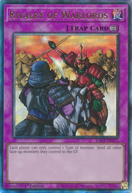 Rivalry of Warlords (UTR) [RA03-EN075] Prismatic Ultimate Rare | Mega City Incorporated