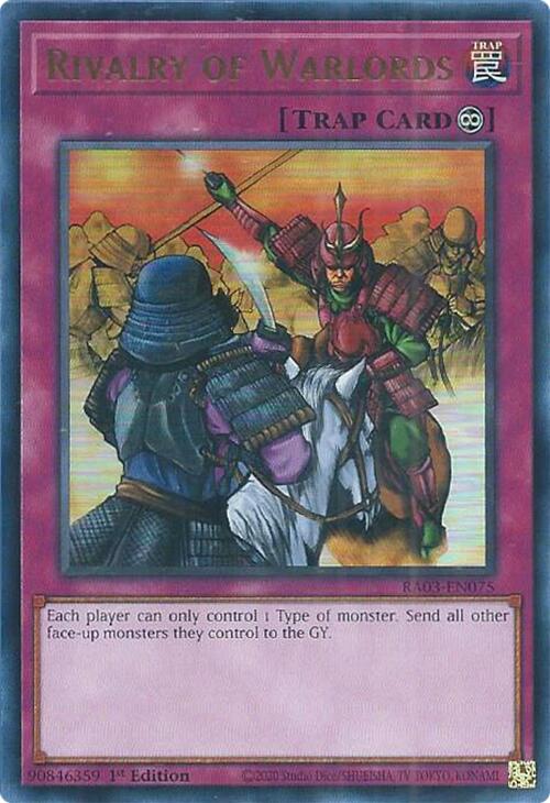 Rivalry of Warlords (UR) [RA03-EN075] Ultra Rare | Mega City Incorporated