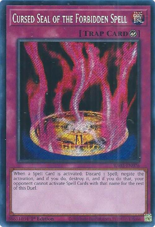 Cursed Seal of the Forbidden Spell (Secret Rare) [RA03-EN076] Secret Rare | Mega City Incorporated