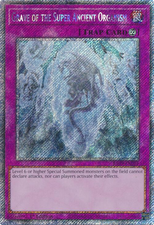 Grave of the Super Ancient Organism (Platinum Secret Rare) [RA03-EN077] Platinum Secret Rare | Mega City Incorporated