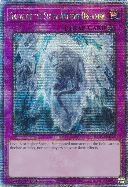 Grave of the Super Ancient Organism (Quarter Century Secret Rare) [RA03-EN077] Quarter Century Secret Rare | Mega City Incorporated