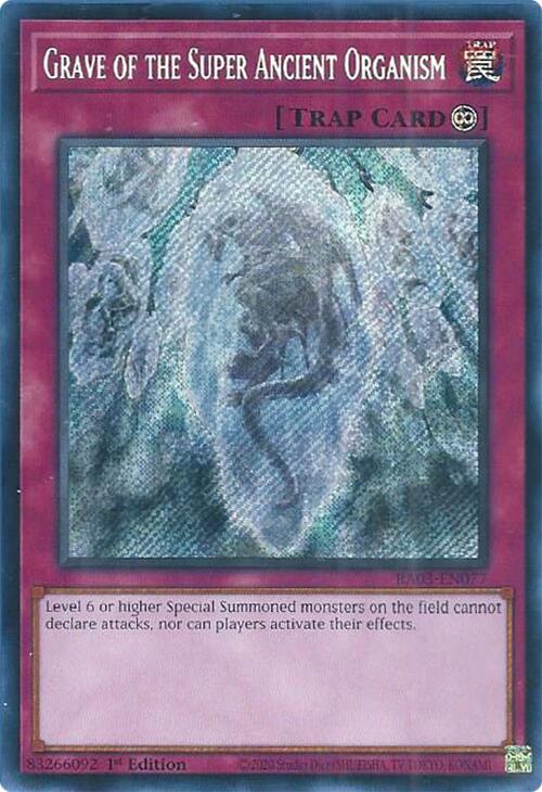 Grave of the Super Ancient Organism (Secret Rare) [RA03-EN077] Secret Rare | Mega City Incorporated