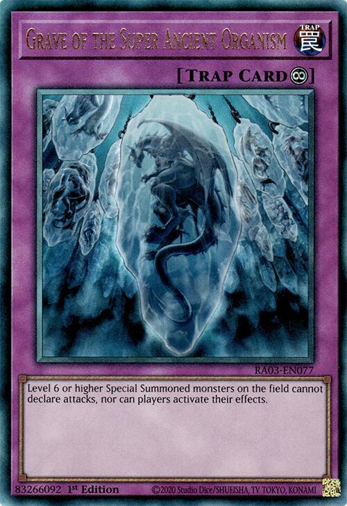 Grave of the Super Ancient Organism (UTR) [RA03-EN077] Prismatic Ultimate Rare | Mega City Incorporated