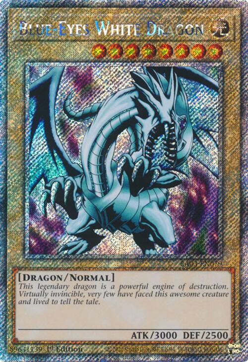 Blue-Eyes White Dragon (Platinum Secret Rare) [RA03-EN079] Platinum Secret Rare | Mega City Incorporated