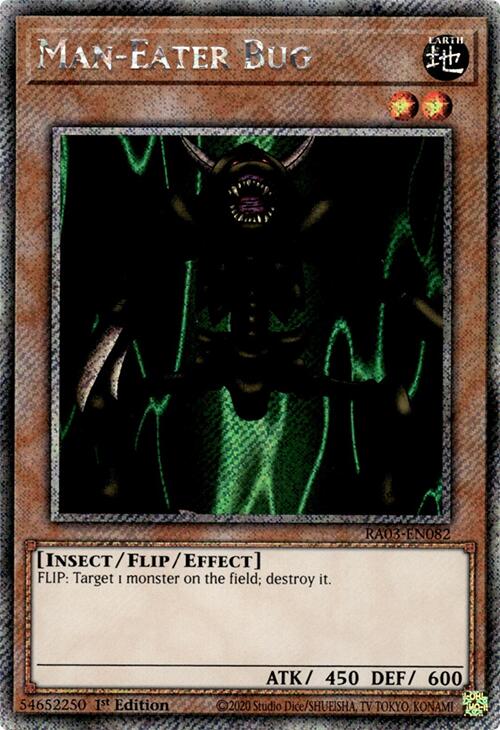 Man-Eater Bug (Platinum Secret Rare) [RA03-EN082] Platinum Secret Rare | Mega City Incorporated