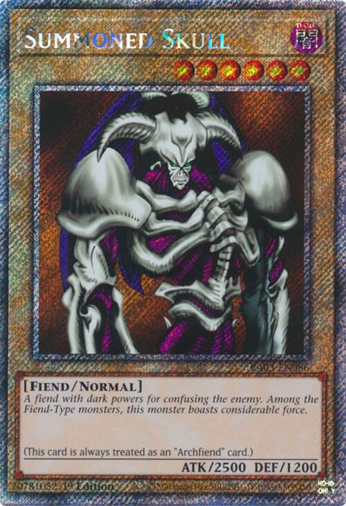 Summoned Skull (Platinum Secret Rare) [RA03-EN086] Platinum Secret Rare | Mega City Incorporated