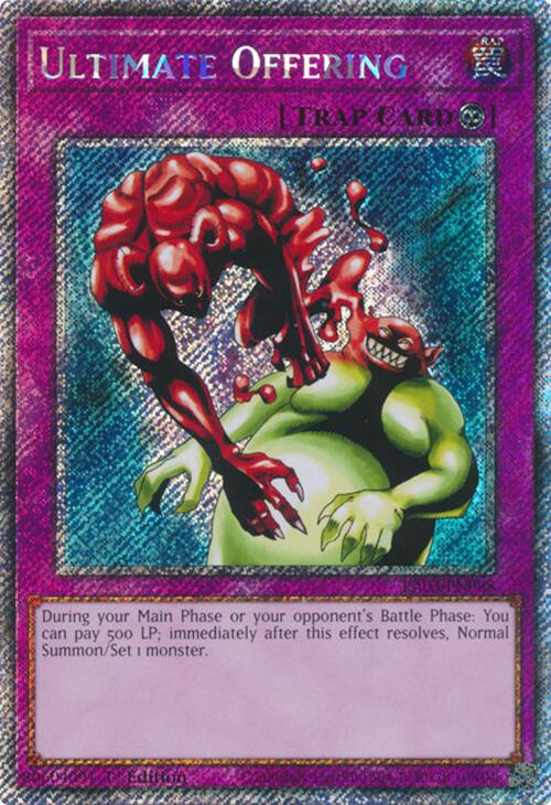 Ultimate Offering (Platinum Secret Rare) [RA03-EN088] Platinum Secret Rare | Mega City Incorporated