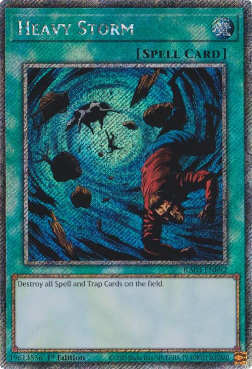 Heavy Storm (Platinum Secret Rare) [RA03-EN092] Platinum Secret Rare | Mega City Incorporated