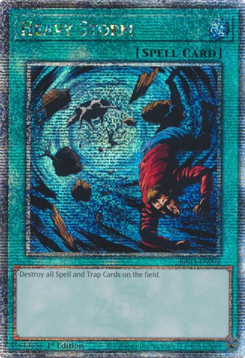 Heavy Storm (Quarter Century Secret Rare) [RA03-EN092] Quarter Century Secret Rare | Mega City Incorporated