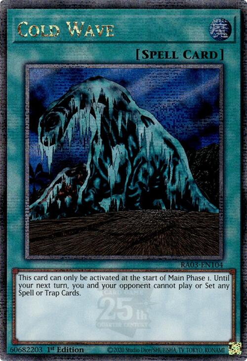 Cold Wave (Quarter Century Secret Rare) [RA03-EN104] Quarter Century Secret Rare | Mega City Incorporated