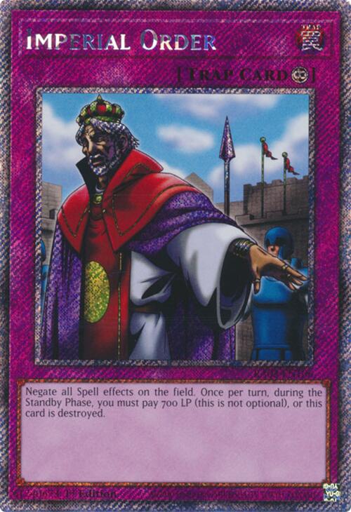 Imperial Order (Platinum Secret Rare) [RA03-EN106] Platinum Secret Rare | Mega City Incorporated