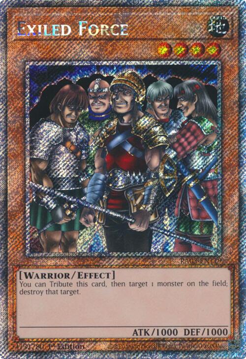 Exiled Force (Platinum Secret Rare) [RA03-EN119] Platinum Secret Rare | Mega City Incorporated