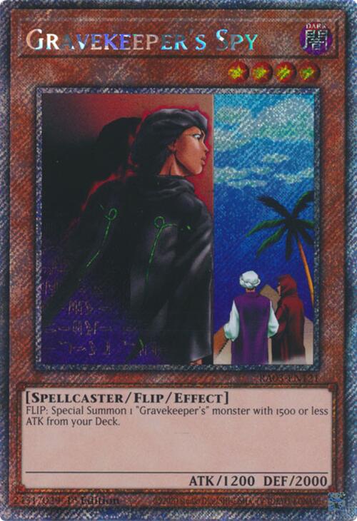 Gravekeeper's Spy (Platinum Secret Rare) [RA03-EN121] Platinum Secret Rare | Mega City Incorporated