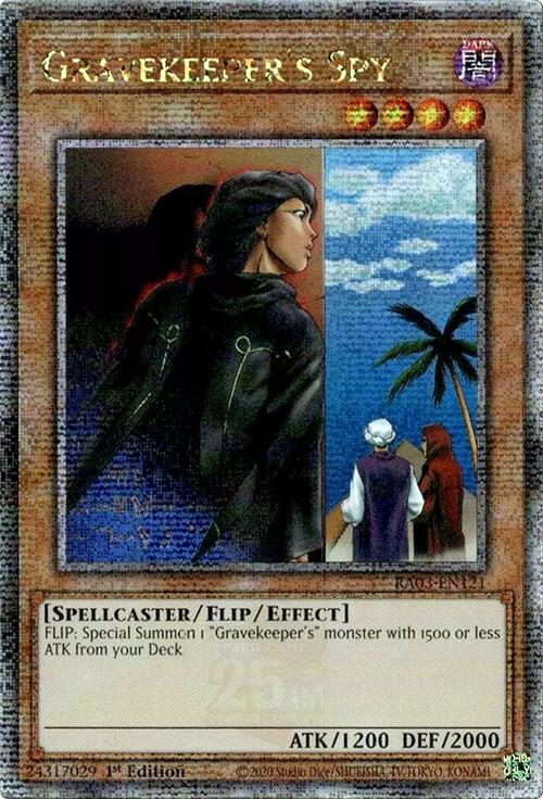 Gravekeeper's Spy (Quarter Century Secret Rare) [RA03-EN121] Quarter Century Secret Rare | Mega City Incorporated