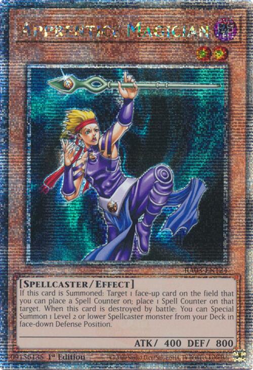 Apprentice Magician (Quarter Century Secret Rare) [RA03-EN124] Quarter Century Secret Rare | Mega City Incorporated