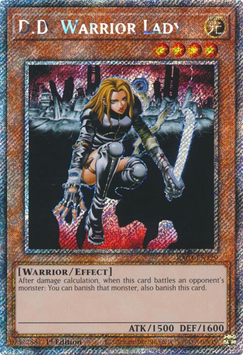 D.D. Warrior Lady (Platinum Secret Rare) [RA03-EN129] Platinum Secret Rare | Mega City Incorporated