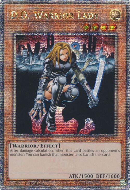 D.D. Warrior Lady (Quarter Century Secret Rare) [RA03-EN129] Quarter Century Secret Rare | Mega City Incorporated