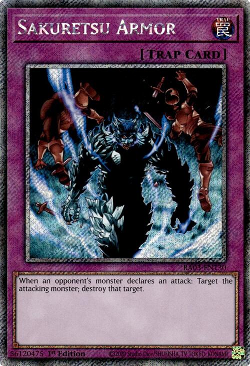 Sakuretsu Armor (Platinum Secret Rare) [RA03-EN130] Platinum Secret Rare | Mega City Incorporated