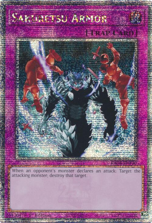 Sakuretsu Armor (Quarter Century Secret Rare) [RA03-EN130] Quarter Century Secret Rare | Mega City Incorporated