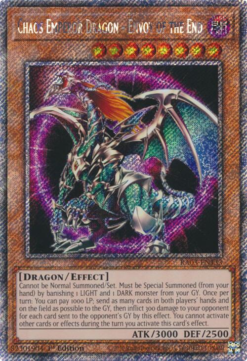 Chaos Emperor Dragon - Envoy of the End (Platinum Secret Rare) [RA03-EN133] Platinum Secret Rare | Mega City Incorporated