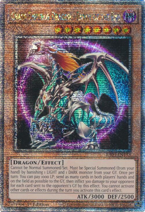 Chaos Emperor Dragon - Envoy of the End (Quarter Century Secret Rare) [RA03-EN133] Quarter Century Secret Rare | Mega City Incorporated