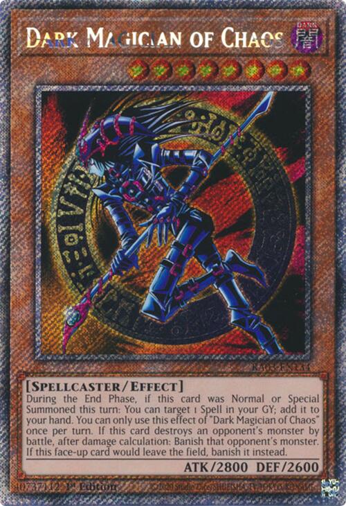 Dark Magician of Chaos (Platinum Secret Rare) [RA03-EN134] Platinum Secret Rare | Mega City Incorporated