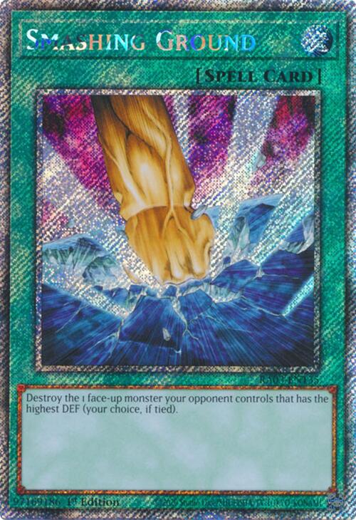 Smashing Ground (Platinum Secret Rare) [RA03-EN135] Platinum Secret Rare | Mega City Incorporated