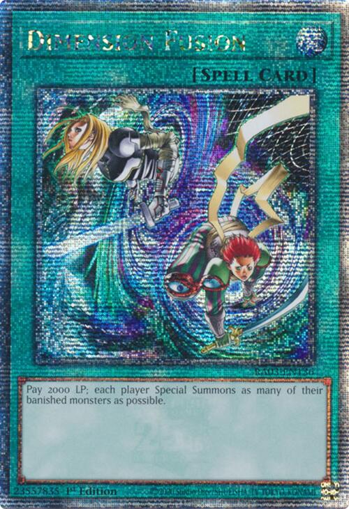 Dimension Fusion (Quarter Century Secret Rare) [RA03-EN136] Quarter Century Secret Rare | Mega City Incorporated