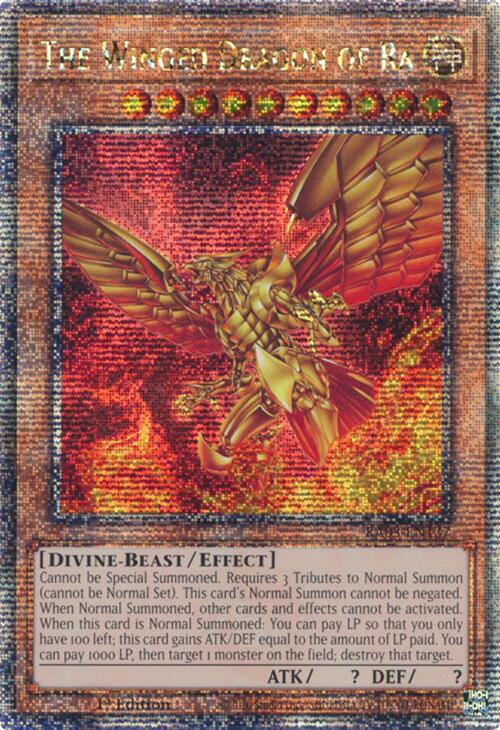 The Winged Dragon of Ra (Quarter Century Secret Rare) [RA03-EN137] Quarter Century Secret Rare | Mega City Incorporated