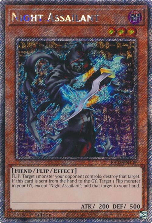 Night Assailant (Platinum Secret Rare) [RA03-EN139] Platinum Secret Rare | Mega City Incorporated