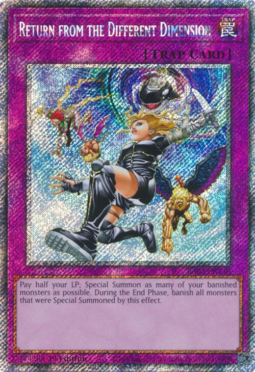 Return from the Different Dimension (Platinum Secret Rare) [RA03-EN140] Platinum Secret Rare | Mega City Incorporated