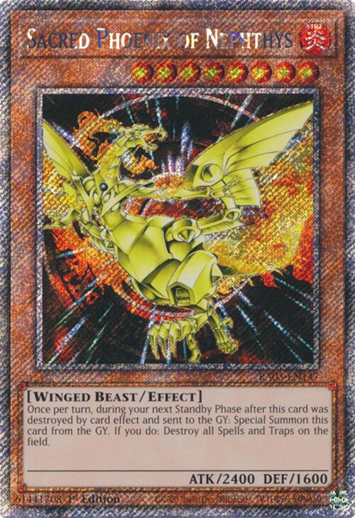 Sacred Phoenix of Nephthys (Platinum Secret Rare) [RA03-EN147] Platinum Secret Rare | Mega City Incorporated