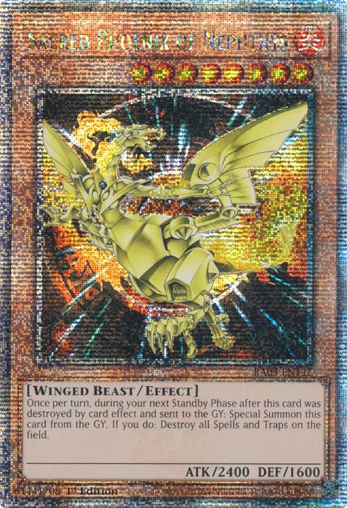 Sacred Phoenix of Nephthys (Quarter Century Secret Rare) [RA03-EN147] Quarter Century Secret Rare | Mega City Incorporated
