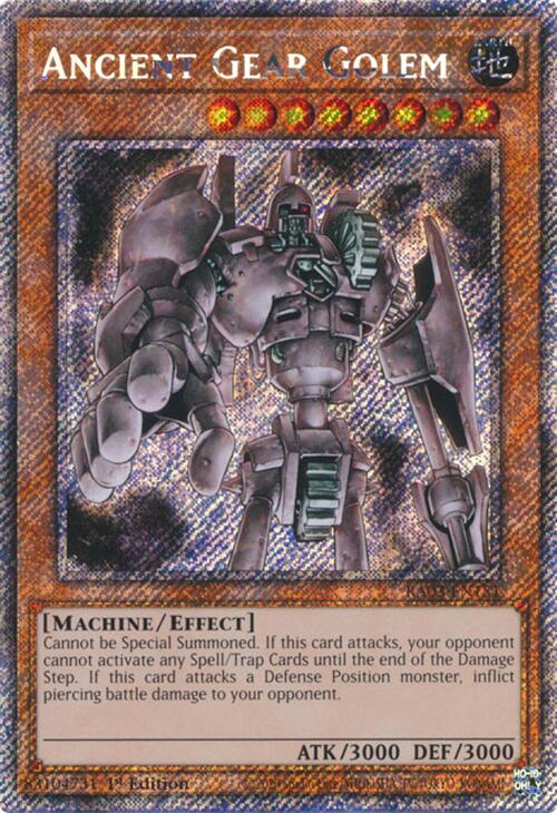 Ancient Gear Golem (Platinum Secret Rare) [RA03-EN151] Platinum Secret Rare | Mega City Incorporated