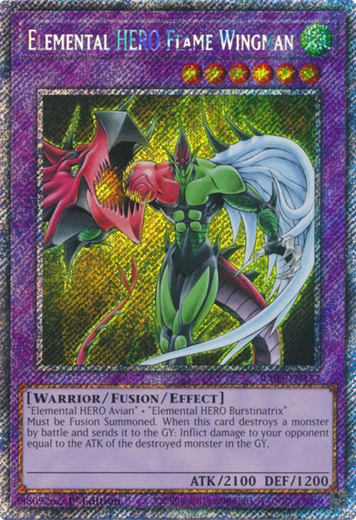 Elemental HERO Flame Wingman (Platinum Secret Rare) [RA03-EN152] Platinum Secret Rare | Mega City Incorporated