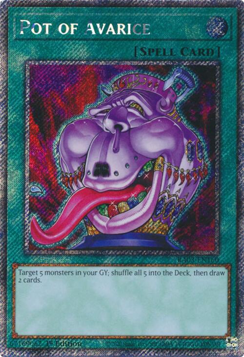 Pot of Avarice (Platinum Secret Rare) [RA03-EN160] Platinum Secret Rare | Mega City Incorporated