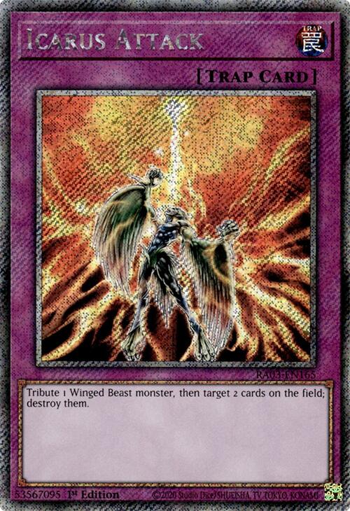 Icarus Attack (Platinum Secret Rare) [RA03-EN165] Platinum Secret Rare | Mega City Incorporated