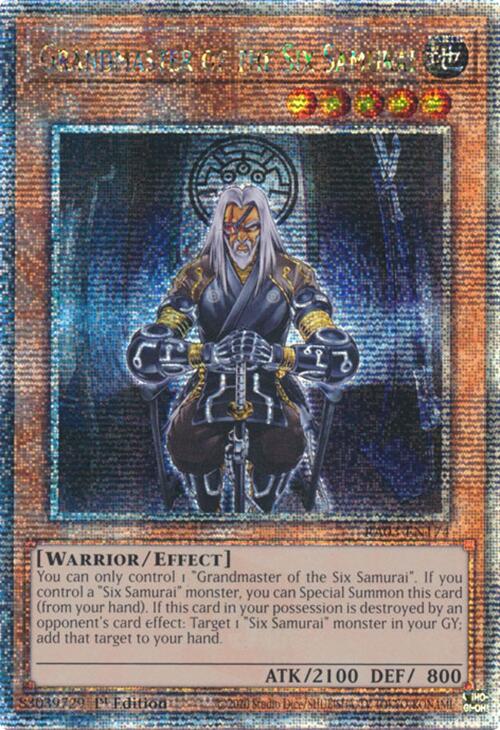 Grandmaster of the Six Samurai (Quarter Century Secret Rare) [RA03-EN174] Quarter Century Secret Rare | Mega City Incorporated