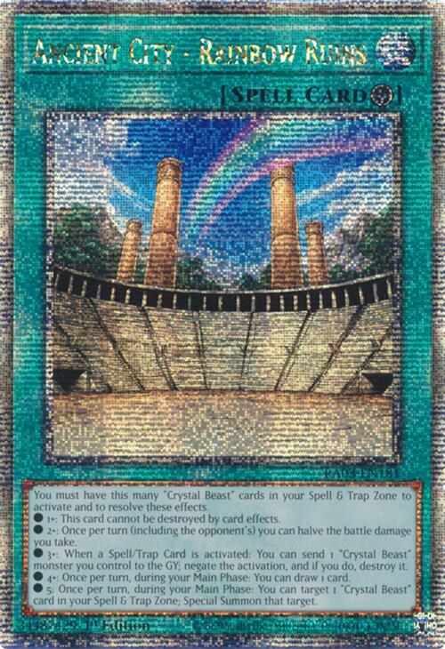 Ancient City - Rainbow Ruins (Quarter Century Secret Rare) [RA03-EN181] Quarter Century Secret Rare | Mega City Incorporated