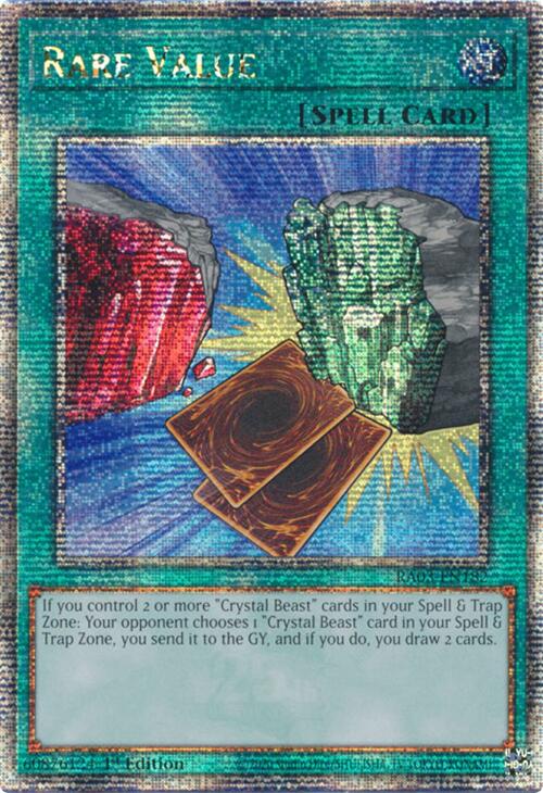 Rare Value (Quarter Century Secret Rare) [RA03-EN182] Quarter Century Secret Rare | Mega City Incorporated