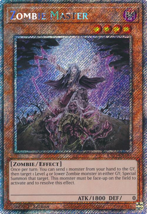 Zombie Master (Platinum Secret Rare) [RA03-EN185] Platinum Secret Rare | Mega City Incorporated