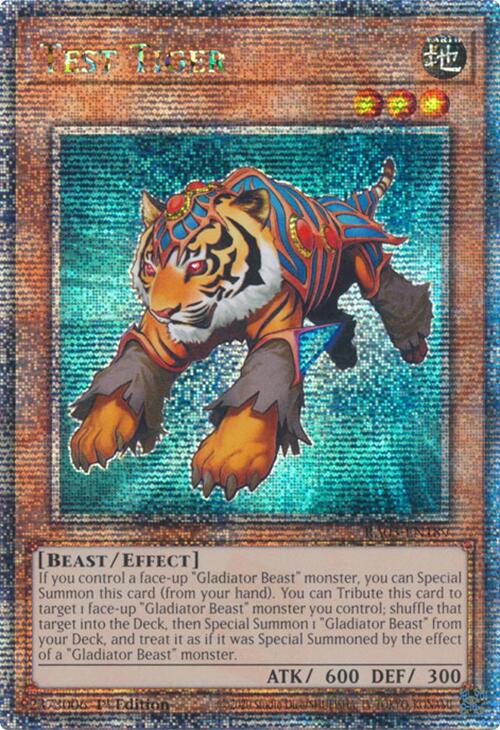 Test Tiger (Quarter Century Secret Rare) [RA03-EN189] Quarter Century Secret Rare | Mega City Incorporated