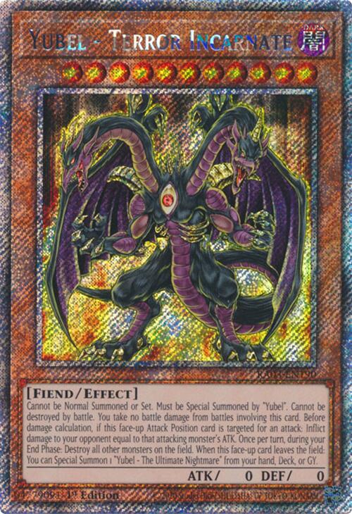 Yubel - Terror Incarnate (Platinum Secret Rare) [RA03-EN190] Platinum Secret Rare | Mega City Incorporated