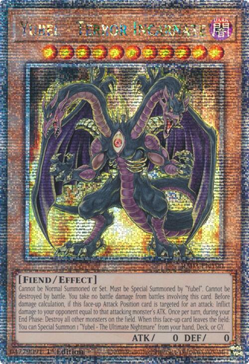 Yubel - Terror Incarnate (Quarter Century Secret Rare) [RA03-EN190] Quarter Century Secret Rare | Mega City Incorporated