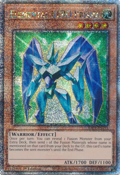 Elemental HERO Prisma (Quarter Century Secret Rare) [RA03-EN193] Quarter Century Secret Rare | Mega City Incorporated