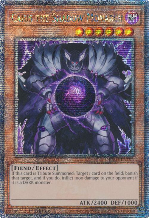 Caius the Shadow Monarch (Quarter Century Secret Rare) [RA03-EN194] Quarter Century Secret Rare | Mega City Incorporated