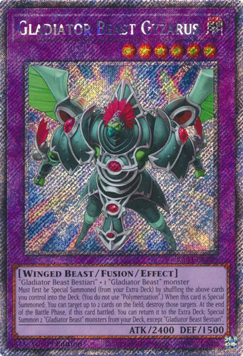 Gladiator Beast Gyzarus (Platinum Secret Rare) [RA03-EN198] Platinum Secret Rare | Mega City Incorporated