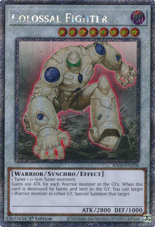 Colossal Fighter (Platinum Secret Rare) [RA03-EN200] Platinum Secret Rare | Mega City Incorporated