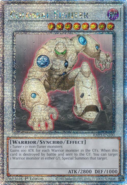 Colossal Fighter (Quarter Century Secret Rare) [RA03-EN200] Quarter Century Secret Rare | Mega City Incorporated