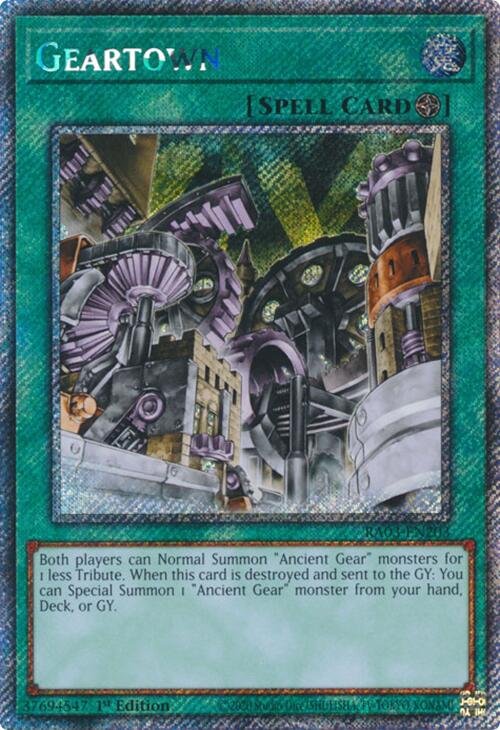 Geartown (Platinum Secret Rare) [RA03-EN203] Platinum Secret Rare | Mega City Incorporated